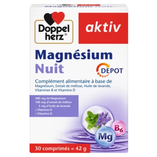 Illustration of the product packaging Doppelherz aktiv Magnésium Nuit front view